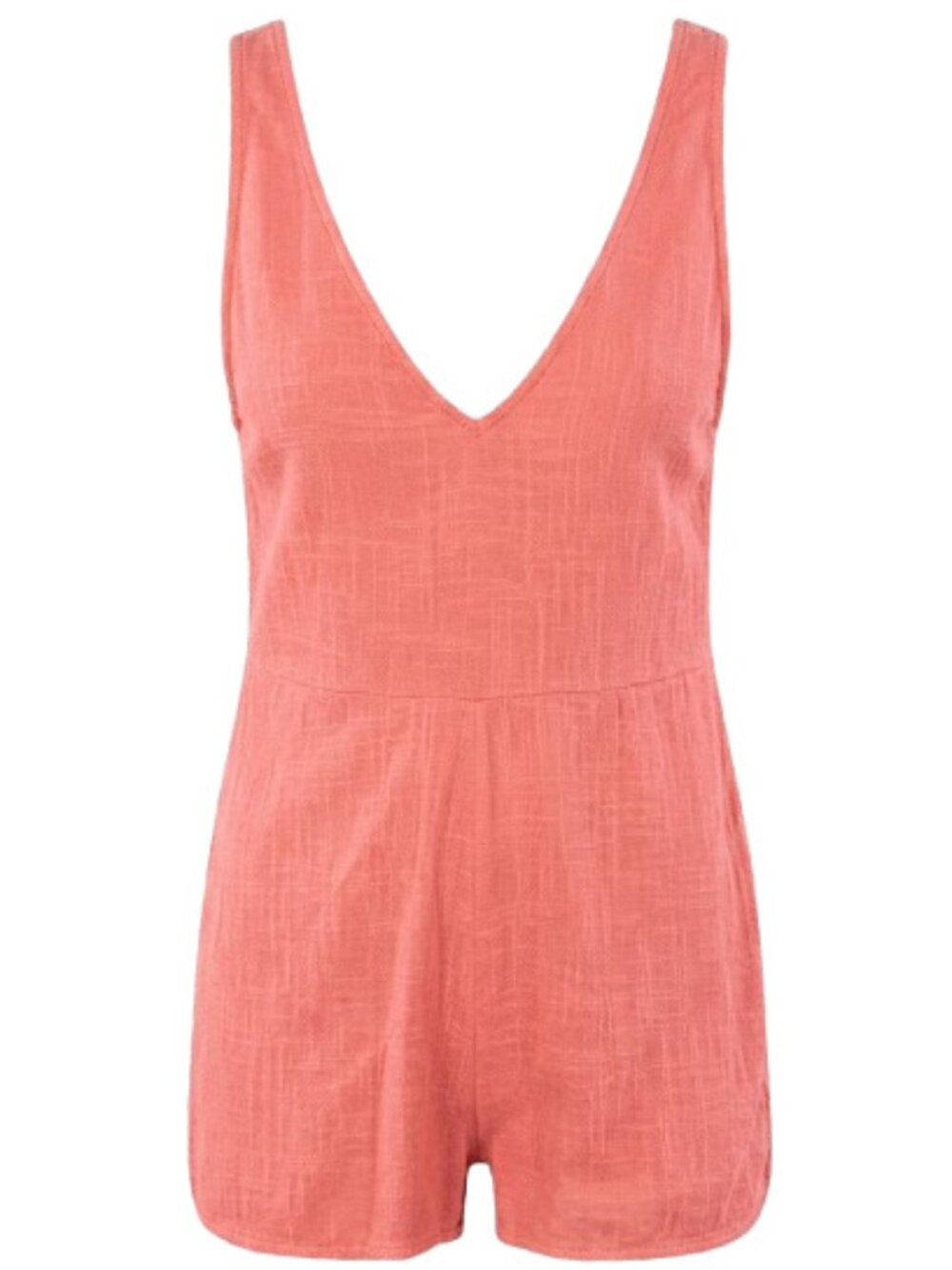 Rip Curl Holly Romper | Sleeveless in Coral Pink